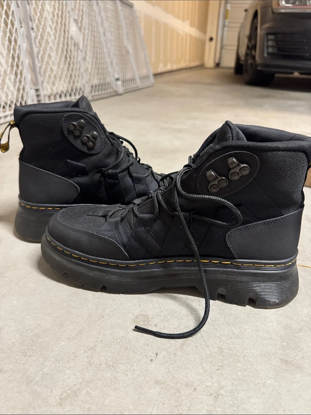 Dr. Martens Black Boury Utility Boots